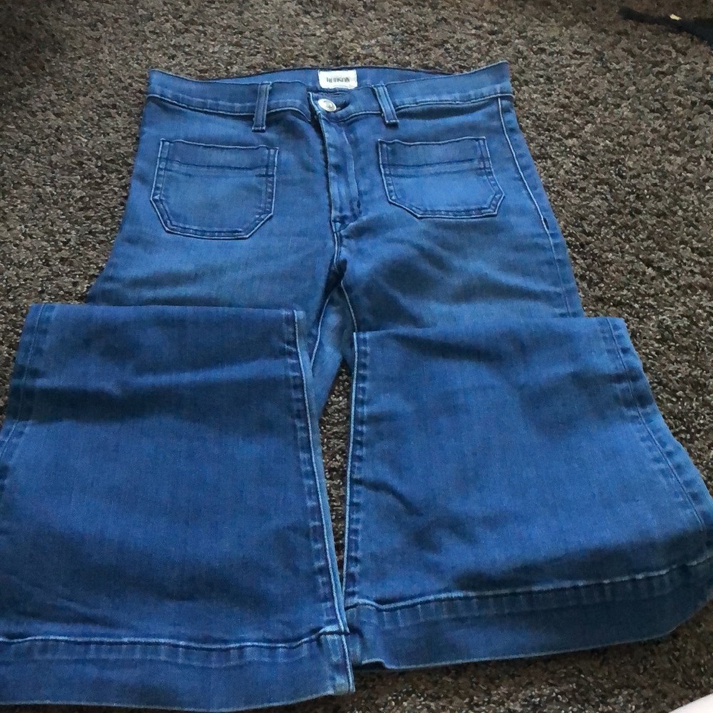 Hudson Jeans Blue Flare & Wide Leg Women Jeans